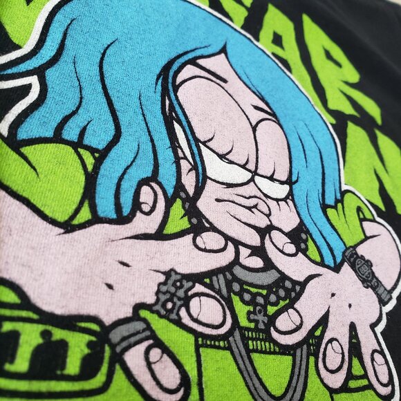Billie Eilish I Yearn For Agony Neon Green Official Band Merch Concert Tee - Picture 3 of 8
